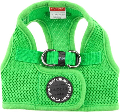 PUPPIA International Harness Soft B Vest, Small, Green