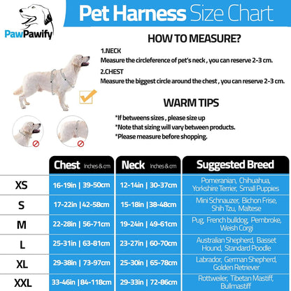 PawPawify Custom No Pull Dog Harness with Name and Phone Number, Heavy Duty Personalized Pet Vest to Prevent Tugging, Pulling, or Choking, Training and Walking (Camouflage Navy, S (10-19LBS))