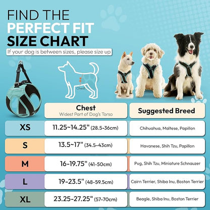 Gooby Escape Free Easy Fit X Step-in Dog Harness, Seattle Blue, Large | Patented escape-free, tightens on back-out; Choke-free X-frame + V-neck; Quick-release buckle; Reflective trim