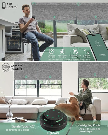 Yoolax Motorized Blinds with Remote, Smart Blinds