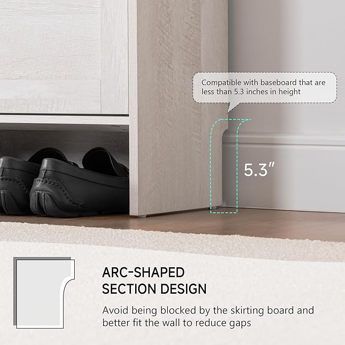 Narrow Shoes Storage Cabinet, Entryway Storage