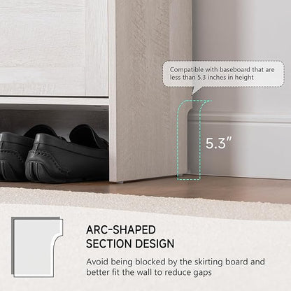 Narrow Shoes Storage Cabinet, Entryway Storage