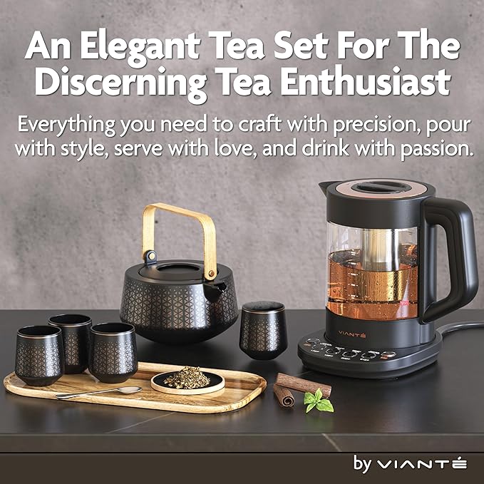 Vianté Luxury Tea Set. Electric Kettle