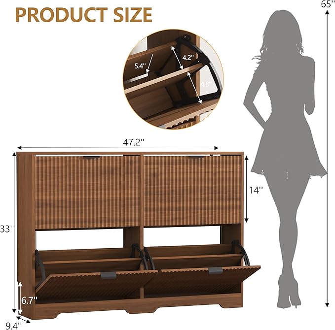 Shoe Cabinet Storage for Entryway