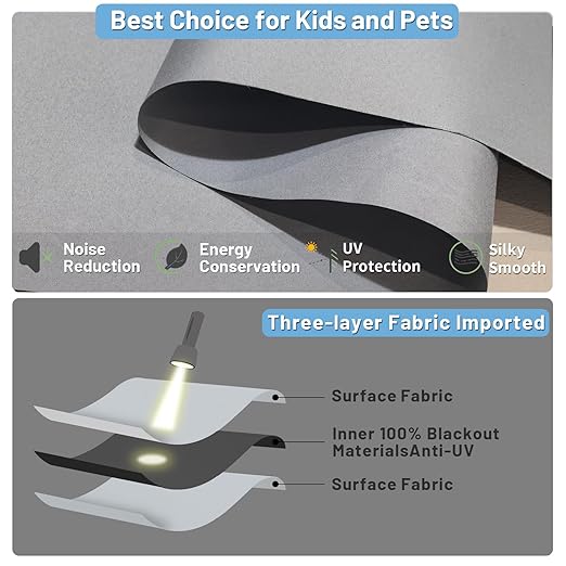 Motorized Blinds with Remote, Automatic Shades Work with Alexa/Google/Apple Home