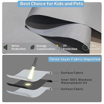 Motorized Blinds with Remote, Automatic Shades Work with Alexa/Google/Apple Home