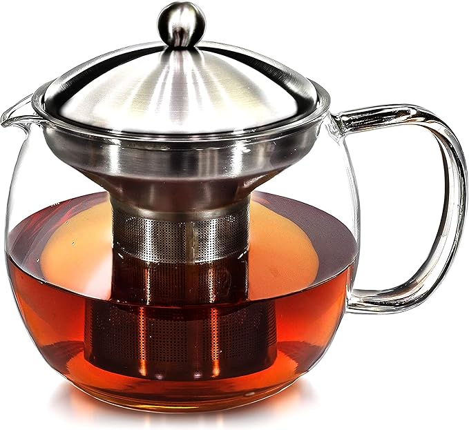 Teapot with Infuser for Loose Tea - 40oz