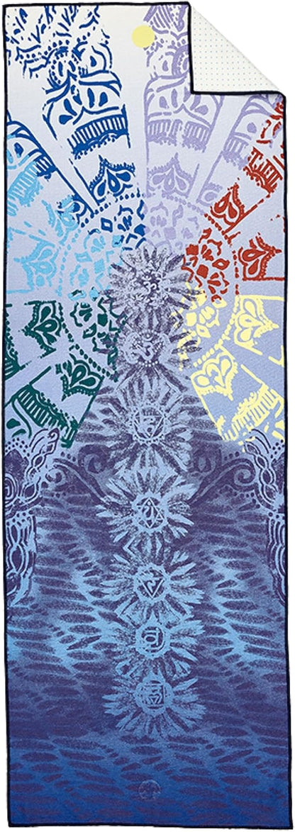 Manduka Yogitoes Hot Yoga Mat Towel - 71" | Moisture Activated Grip | Patented Silicone Nubs | Highly Absorbent, Durable & Easy Care | Made from Recycled Materials | 71 x 24 Inches
