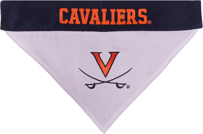 Pets First Collegiate Pet Accessories, Reversible Bandana, Virginia Cavaliers, Large/X-Large