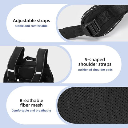 Wakytu Dog Backpack Carrier for Dogs,Dog Lift Harness | Adjustable Padded Breathable Straps for Dogs, Disabled, Joint Injuries, Arthritis,XL