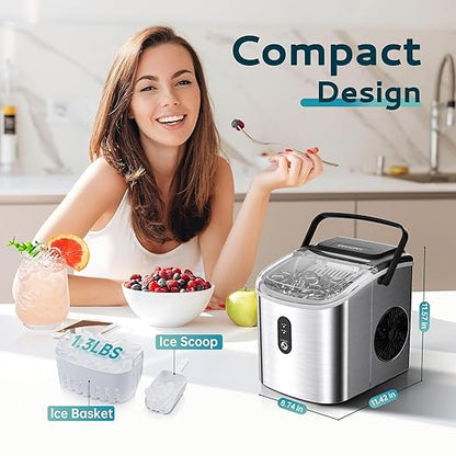 EUHOMY Countertop Ice Maker Machine