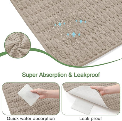 Washable Pee Pads for Dogs Puppy Pad, Brown 60”x82” 1 Pack | High Absorbent Dog Pee Pad Leak Proof Cat Rugs, Reusable Non Slip Pet Mat, Wee Wee Pads for Training, Crate and Floor