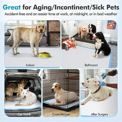 Gimars XXXXL 36"x36" Thicken Heavy Absorbency Dog Pad Extra Large- Jumbo Disposable Polymer Quick Dry No Leaking Pee Pads for Dogs, Cats, Rabbits Pets 30 Counts