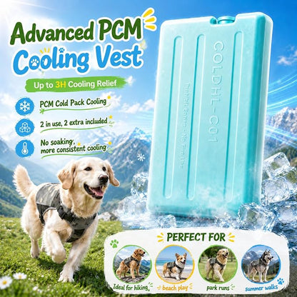 Dog Cooling Vest Harness UV Reflective Camouflage