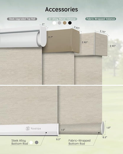 Yoolax Motorized Blinds with Remote, Smart Blinds