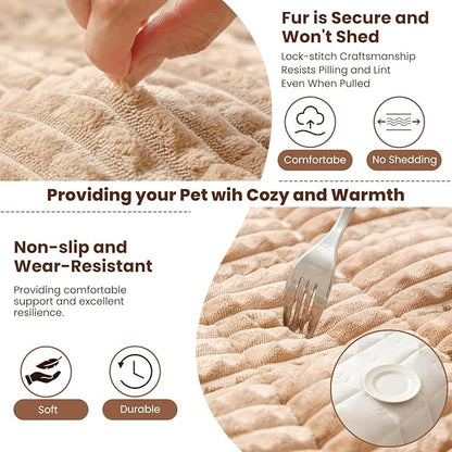 Couch Cover for Dogs Washable, Non Slip Couch Covers for Sofa Pet Friendly, Couch Cushion Covers for Dog, Thick, Soft for Sofa Protector (Camel, 27.6" x 59"/70 x 150cm)