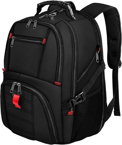 YOREPEK Large Backpack for Men, Extra Large Laptop Backpacks for Men Women, Water Resistant Travel Backpack Airline Approved Business Work Bag Fits 18.4 Inch Computer, Black