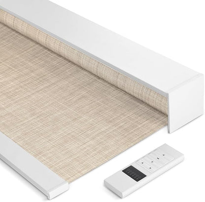 Tipiace Motorized Blinds with Remote Window Roller Shade Wireless Rechargeable