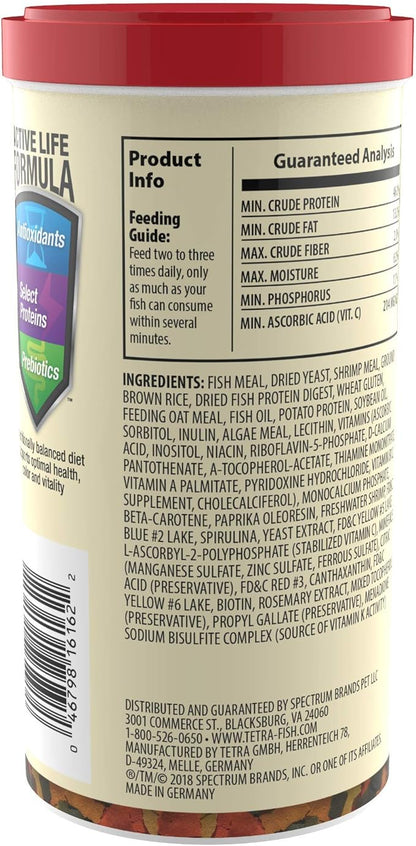Tetra ColorPlus Fish Food Flakes, Tropical Flakes With Natural Color Enhancers, 7.06 Ounce