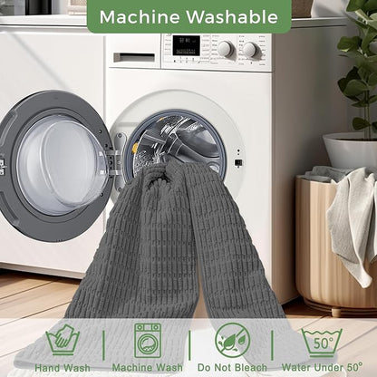 Washable Pee Pads for Dogs Puppy Pad, Dark Grey 40”x60” 1 Pack | High Absorbent Dog Pee Pad Leak Proof Cat Rugs, Reusable Non Slip Pet Mat, Wee Wee Pads for Training, Crate and Floor