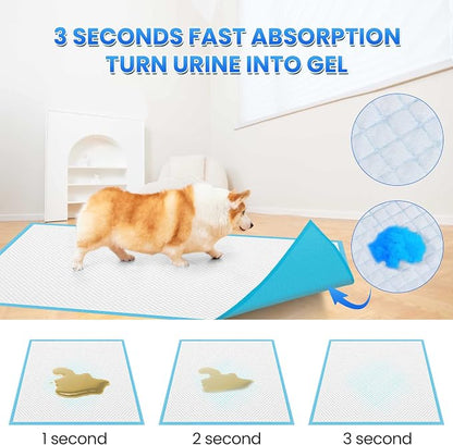 Boscute Thicken 6 Layers Heavy Absorbent XL 36"x24" Pet Training Dog Pee Pads, Extra Large Polymer Leak-Proof Quick Dry Puppy Pee Pads, Disposable Pee Pads for Dogs Cats Rabbit, 30 Counts | Heavy Absorbent up to 7 Cups, Quick Dry, for Dogs Cats Rabbit ...