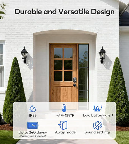 TEEHO TE012W-K WiFi Smart Keyless Entry Door Lock