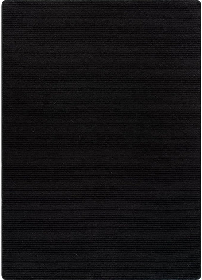 Non Slip Black Solid Rubber Back Thing Rug for Living Room 3x5 Area Rugs for Kitchen, Rugs for Bedroom, Stain Resistant Easy Cleaning Non Shedding Carpet Black 3 x 5