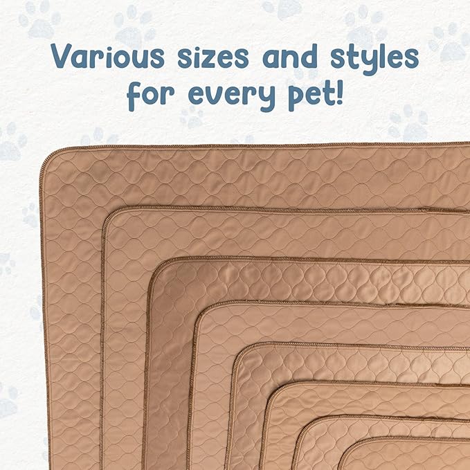 Reusable Dog Pee Pads - Waterproof Training Pads for Dogs - Washable & Sanitary - Rounded Corners - Laminated, Lightweight, Durable - Pet Essentials for Puppy Training and Whelping - 72" x 72"