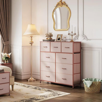 WLIVE 9-Drawer Dresser, Fabric Storage Tower