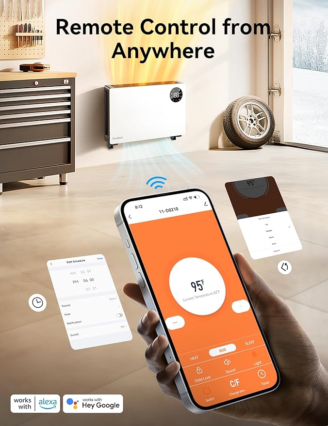GiveBest Super Quiet Wall Heaters