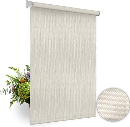 HILADUO Customized Solar Screen Roller Shade Blinds