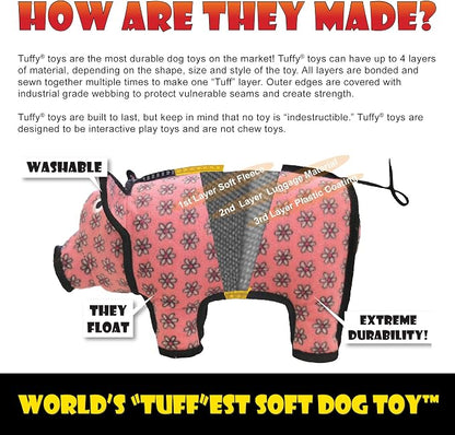 TUFFY® : 2 Pack Turkey Dog Toy: Ultra Durable Plush Toy with Multiple Layers & Reinforced Seams, Washable and Floats, Original Construction