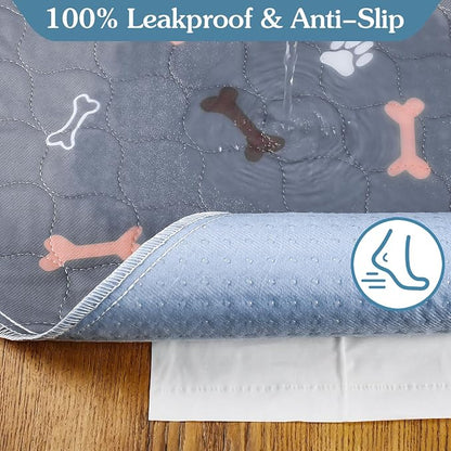 Washable Pee Pads for Dogs, 2 Pack Reusable Puppy Pads, 31"x36" | Super Absorbent, Waterproof & Leakproof, Non-Slip Bottom, Machine Washable, For Floors, Beds, Couches, Crates, Carpets, Cars