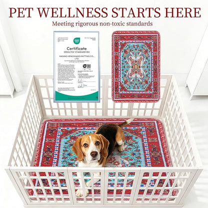 Homimp Washable Pee Pads for Dogs, 2 Pack Reusable Puppy Pads Waterproof, Absorbent and Leakproof Dog Pee Pads, Non Slip Puppy Training Pads, Pet Mat for Floor, Crate, Couch, Whelping,Brown, 18"x24"