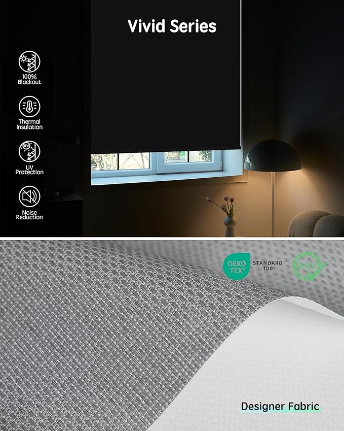 Yoolax Motorized Blinds with Remote, Smart Blinds