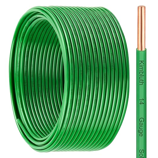 THHN Wire 14 Gauge 100 FT OFC Electrical Wire, 14 AWG Solid Copper Wire Rated