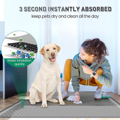 37"x54" Activated Charcoal Dog Pee Pads - 32 Count, Extra Large, Super Absorbent, Leakproof, Long-Lasting Odor Control - Essential Pet Training Pads for Large Dogs