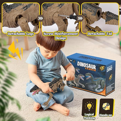 Dinosaur Toys for Kids 3-5, 5-7, 8-12, 2.4GHz Remote Control Dinosaur with Walking, Realistic Sounds, Demo Mode, Rechargeable Jurassic Toys for Birthdays, Parties, Children’s Day