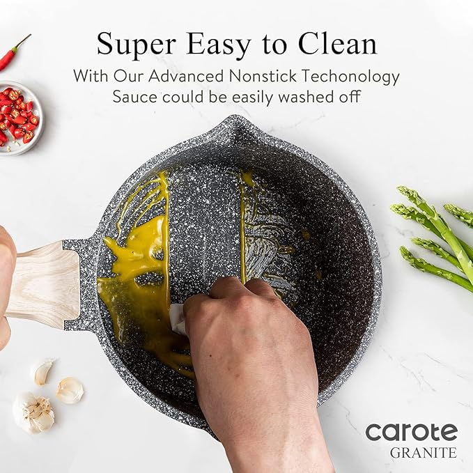 CAROTE 1.5Qt & 3.0Qt Sauce Pan Sets