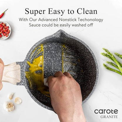 CAROTE 1.5Qt & 3.0Qt Sauce Pan Sets