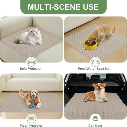 Washable Pee Pads for Dogs Puppy Pad, Brown 60”x82” 1 Pack | High Absorbent Dog Pee Pad Leak Proof Cat Rugs, Reusable Non Slip Pet Mat, Wee Wee Pads for Training, Crate and Floor