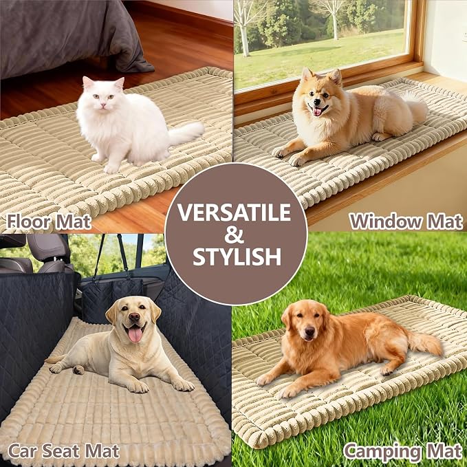 Couch Cover for Dogs Washable,Non Slip Fuzzy Durable Pet Friendly Cozy | Soft Slipcovers for 3 Cushion Sofa Cover,Plush Thick Protector Fits Mat Bed Leather & Fabric Couches (Grey 27.6"x70.9")