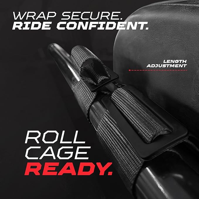 1pc 50 Cal Black 4 Point Harness 3in Straps, Racing Harness Seat Belt | Ultra Kush padding, Push Button quick release hardware. Universal Fit for UTV, RZR, race car.