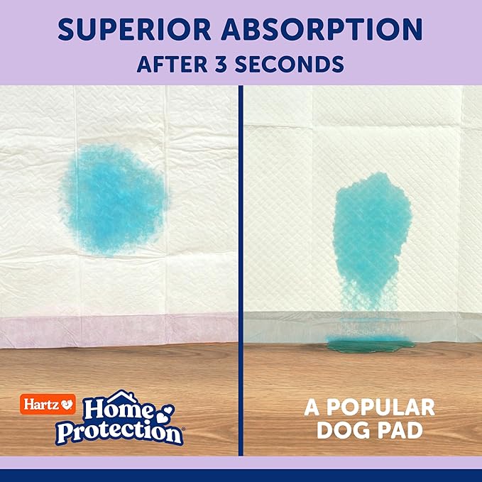 Hartz Home Protection Super Absorbent Odor Eliminating Lavender Scented No Leak Dog Pads, XXL 40 Count (Pack of 2)