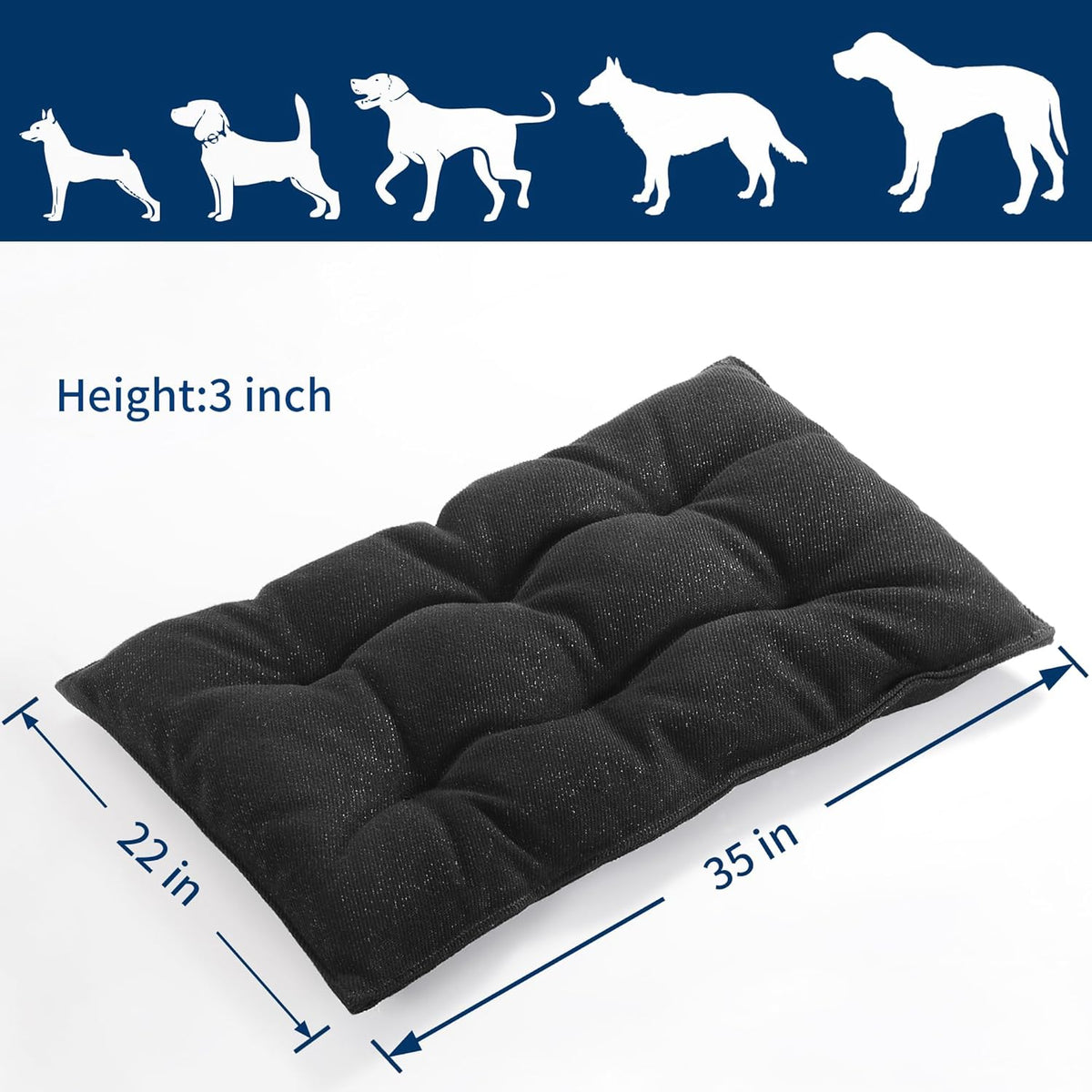 MABOZOO Chew Proof Indestructible Dog Beds for. A calm, considered pick for modern pet homes.