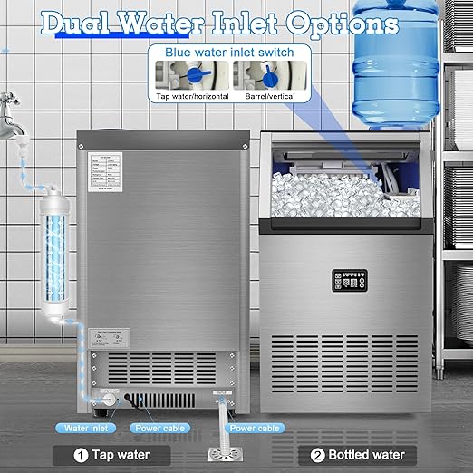 Ice Maker Commercial Ice Maker Machine 200lbs/24H