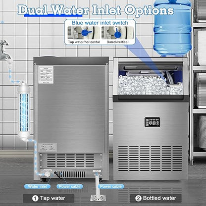 Ice Maker Commercial Ice Maker Machine 200lbs/24H
