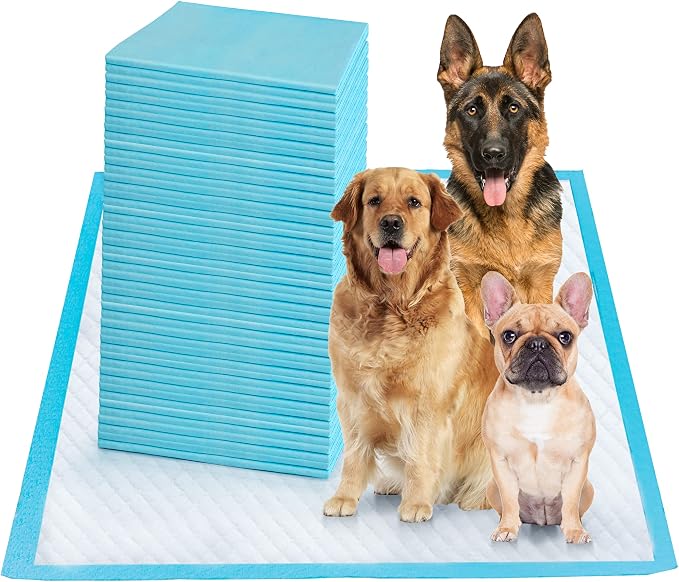 Boscute Super Absorbent & Leak-Proof Jumbo Size 36"x36" Pet Training Dog Pee Pads, Thicken Quick Dry Disposable Puppy Pee Pads, Potty Training Pads for Dogs Cats, Rabbits