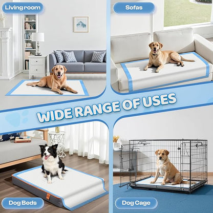 Boscute XXL Thicken 6 Layers Heavy Absorbent 30"x36" Pet Training Dog Pee Pads, Extra Large Polymer Leak-Proof Quick Dry Puppy Pee Pads, Disposable Pee Pads for Dogs Cats Rabbit | Heavy Absorbent up to 7 Cups, Quick Dry, for Dogs Cats Rabbit Potty Trai...