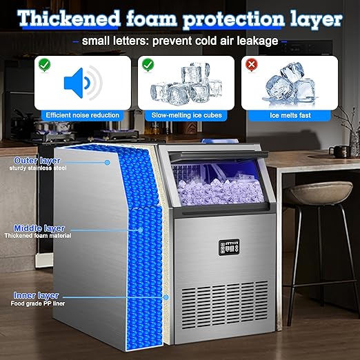 Ice Maker Commercial Ice Maker Machine 200lbs/24H